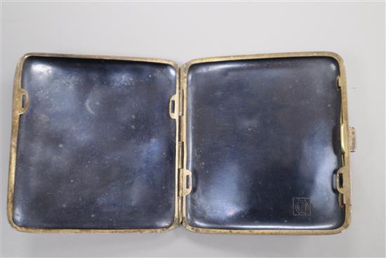 A Komai cigarette case, signed Nogawa Noboru